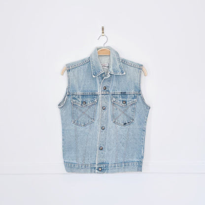 vintage 90s big yank western style denim vest