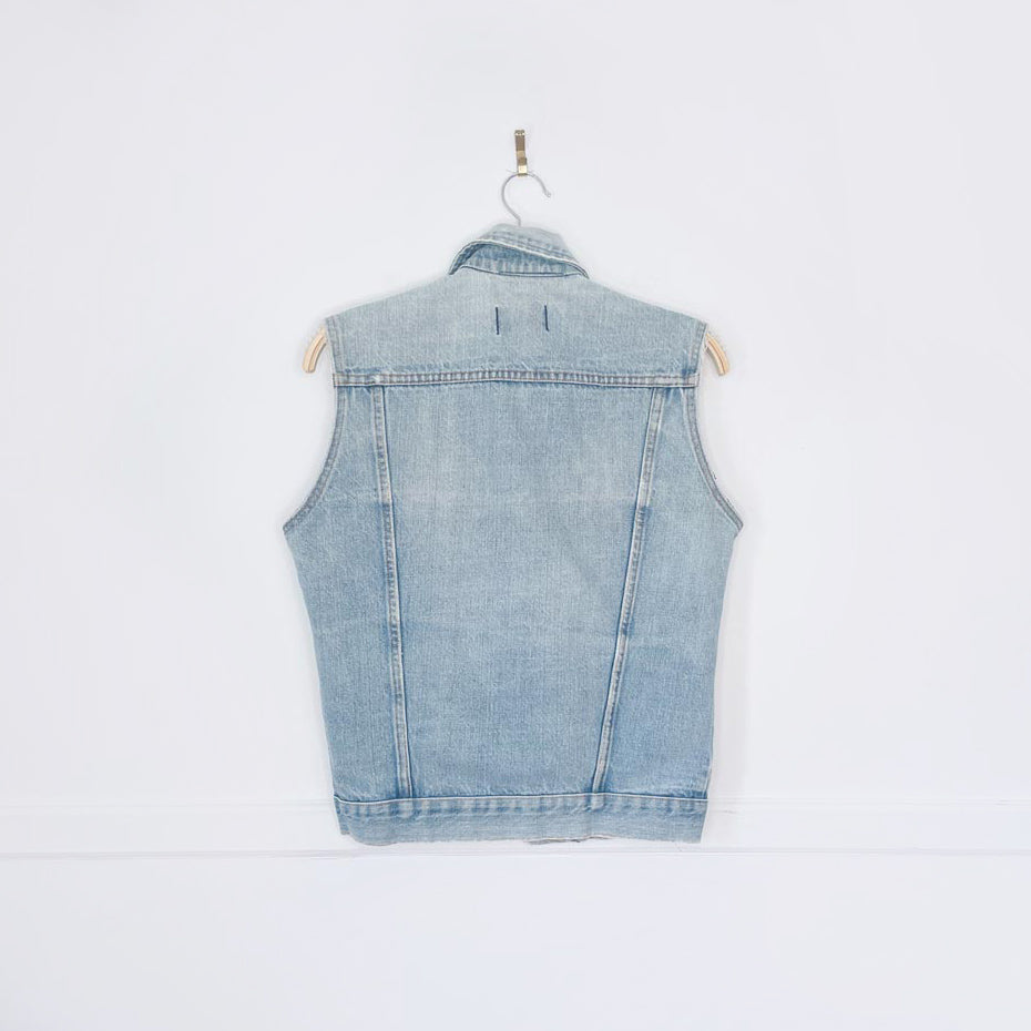 vintage 90s big yank western style denim vest