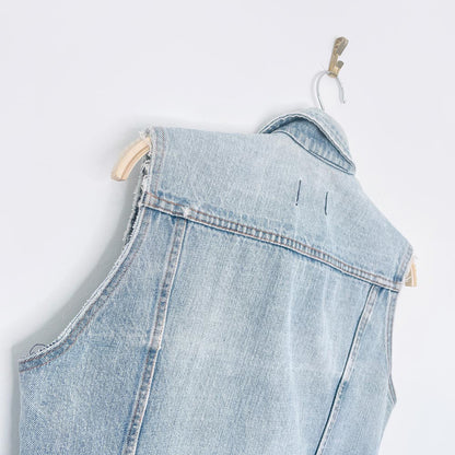 vintage 90s big yank western style denim vest
