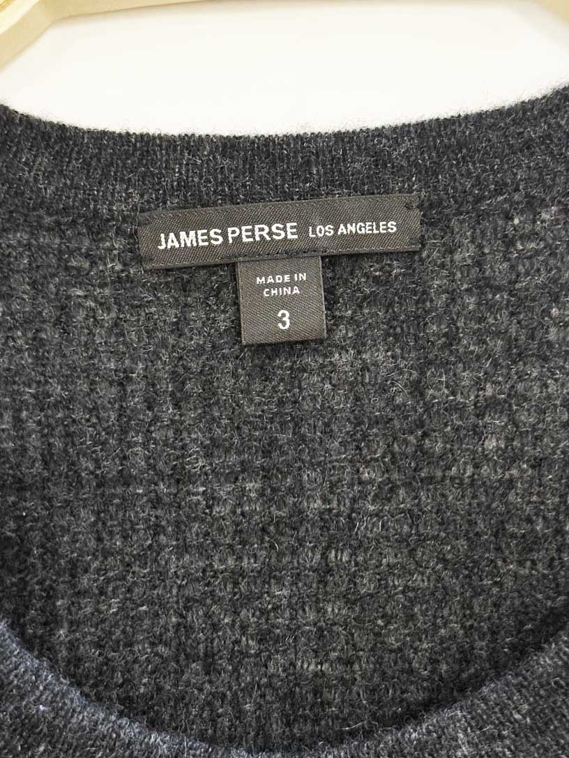 james perse 100% cashmere waffle knit sweater | los angeles - good market thrift store