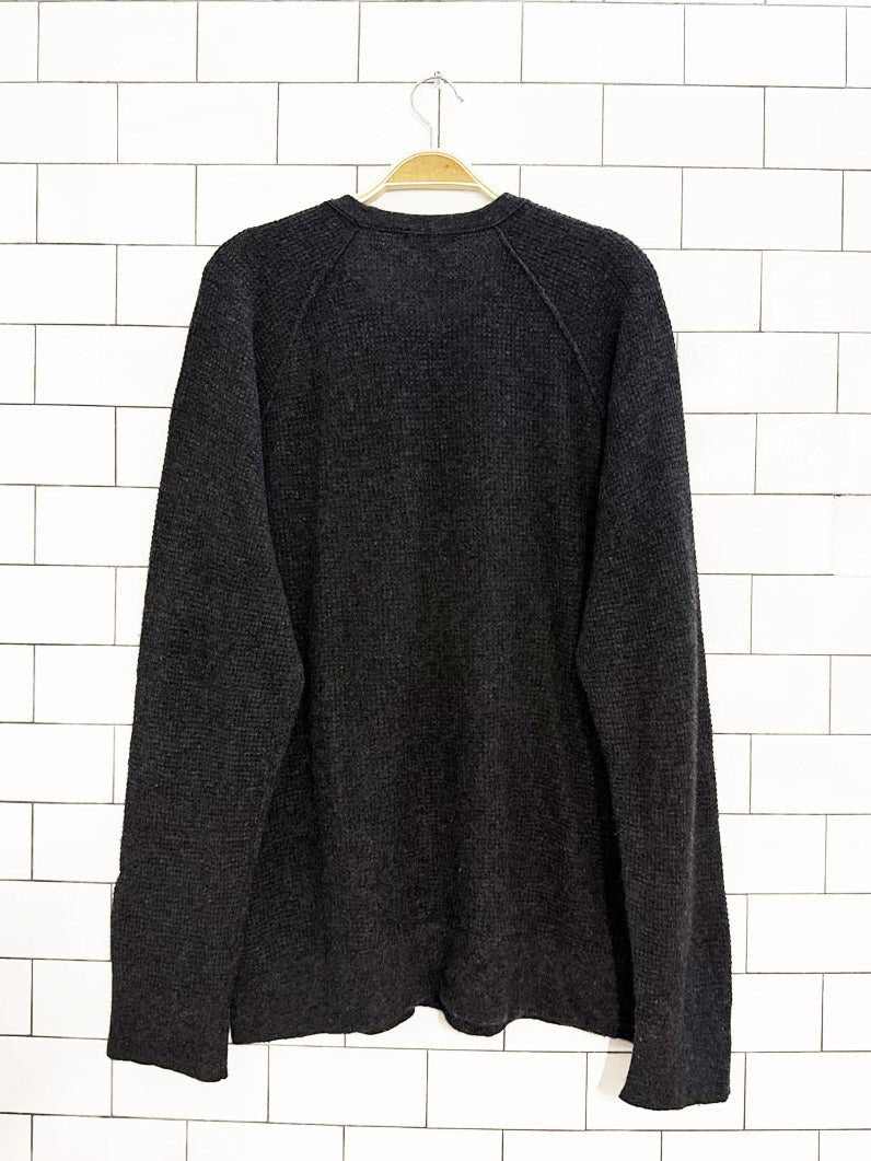 james perse 100% cashmere waffle knit sweater | los angeles - good market thrift store