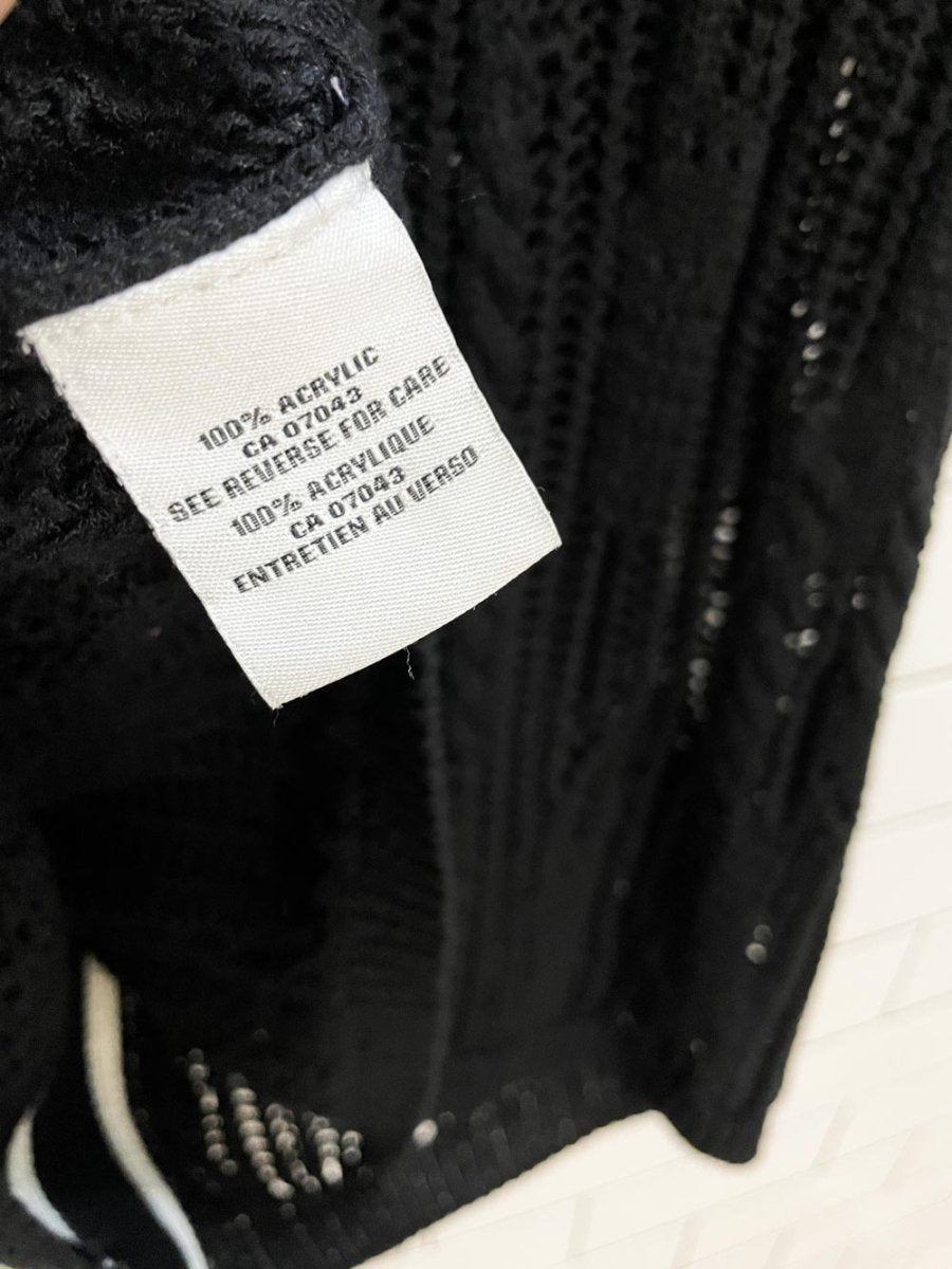 jason wu crochet knit short sleeve resort cardigan - good market thrift store