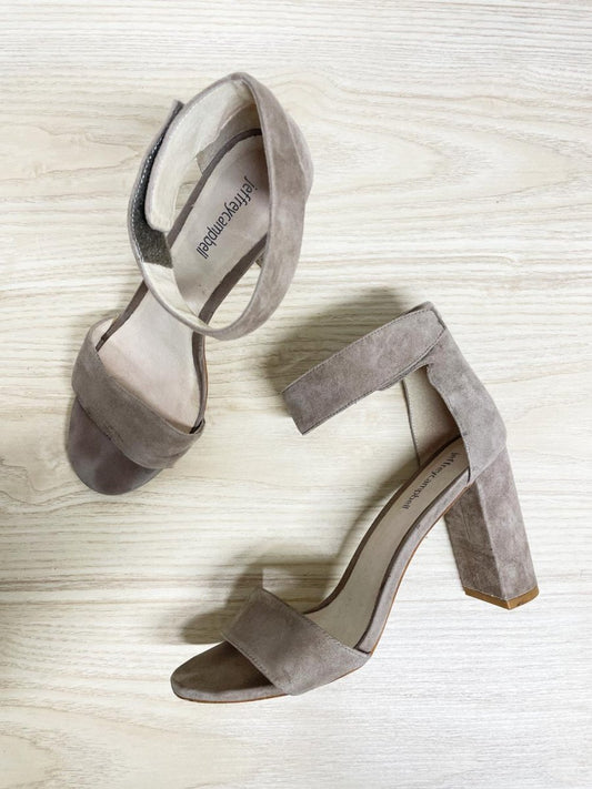 jeffrey campbell lindsay suede ankle strap minimal heel - good market thrift store
