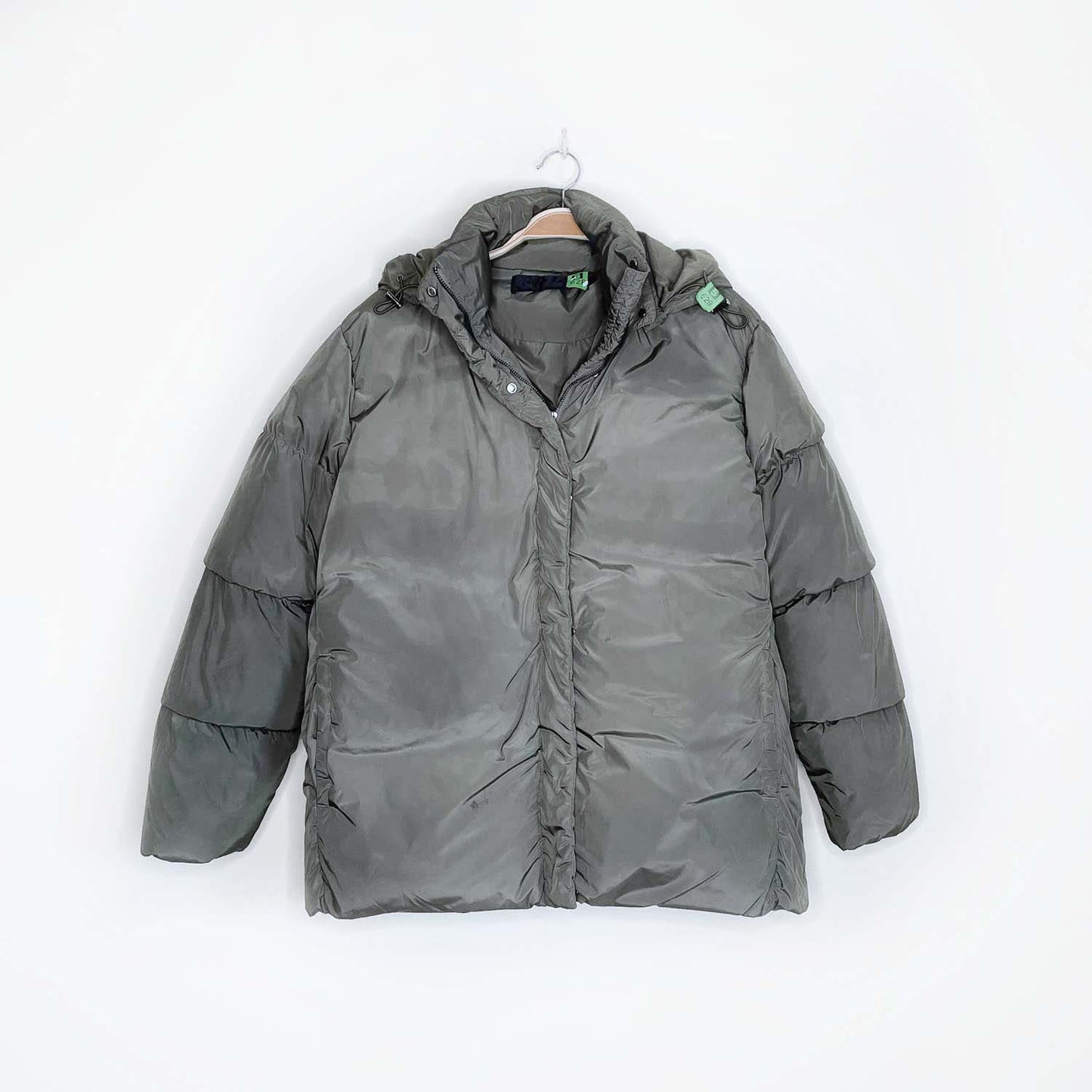 jenni kayne hooded short puffer coat - size medium