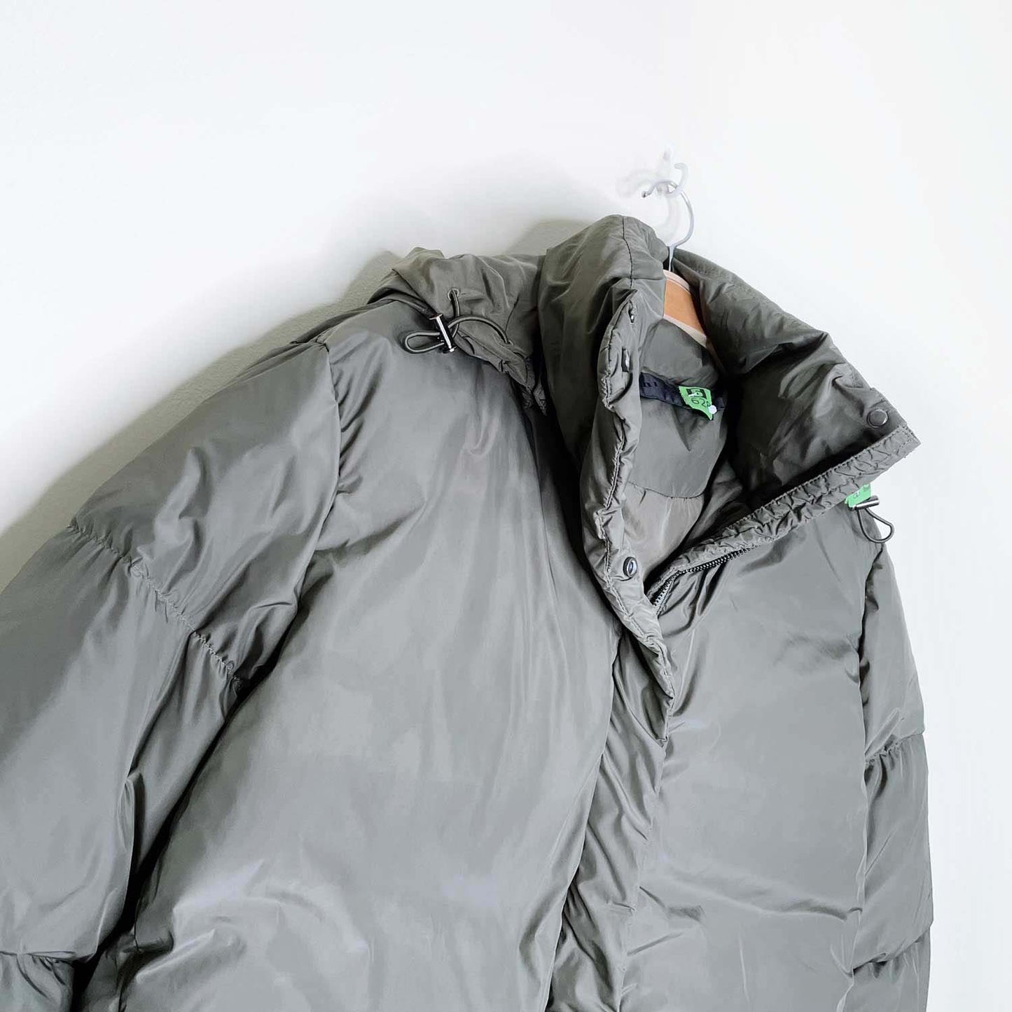 jenni kayne hooded short puffer coat - size medium