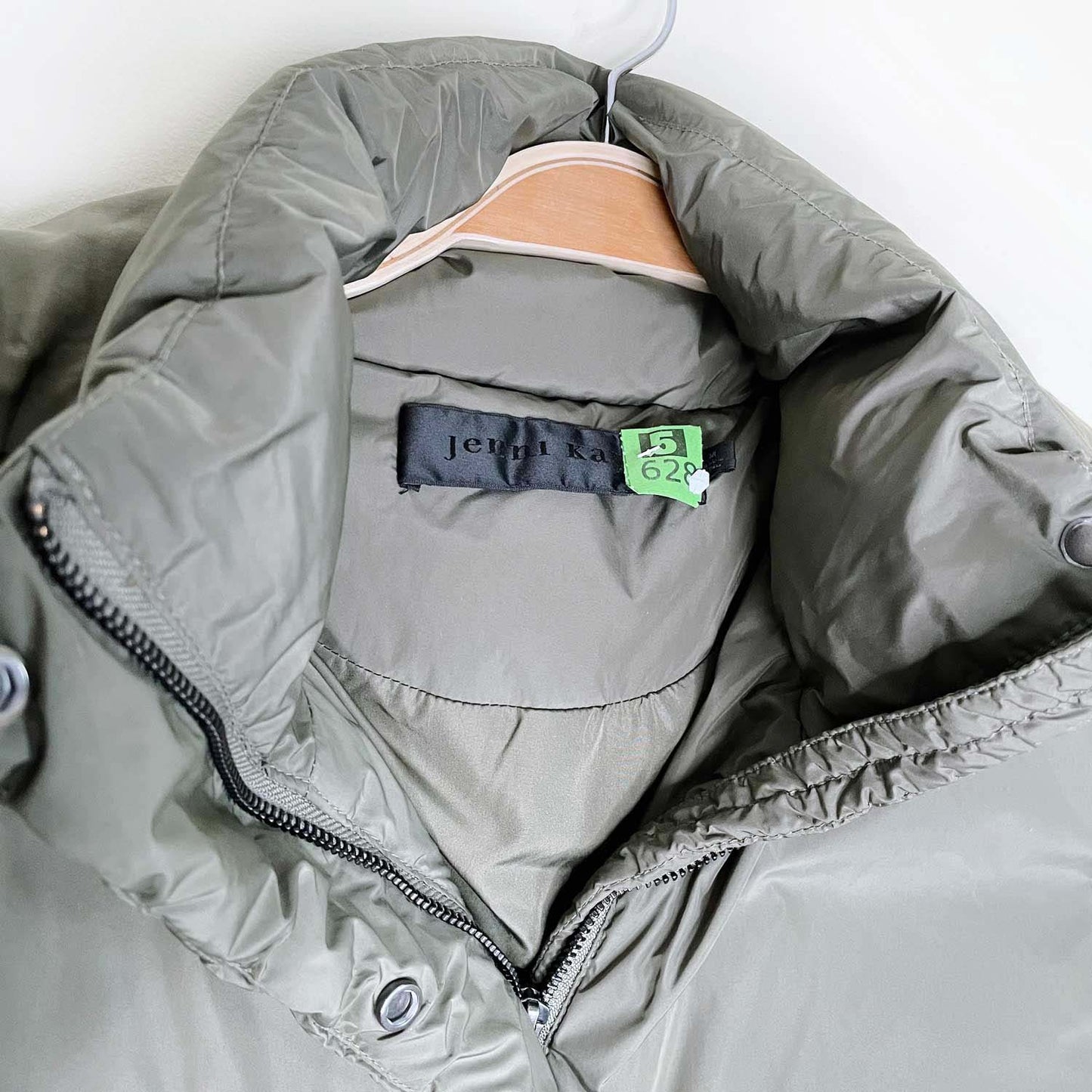 jenni kayne hooded short puffer coat - size medium
