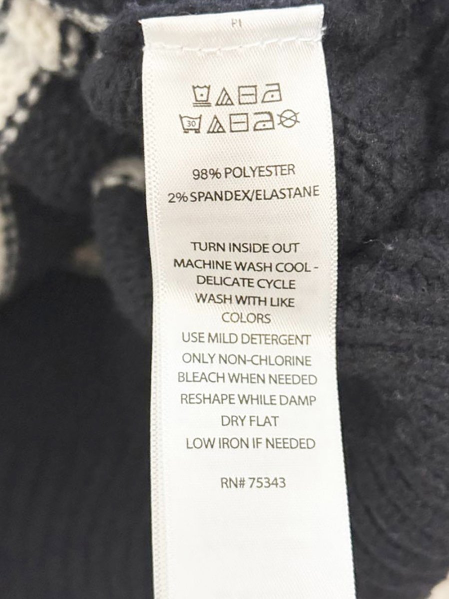 jessica simpson heart patch cozy striped cropped sweater - good market thrift store