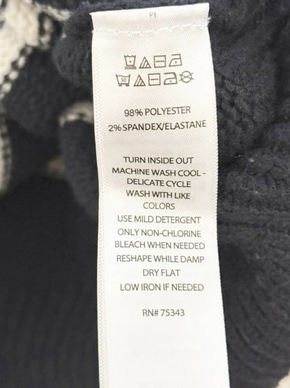 jessica simpson heart patch cozy striped cropped sweater - good market thrift store