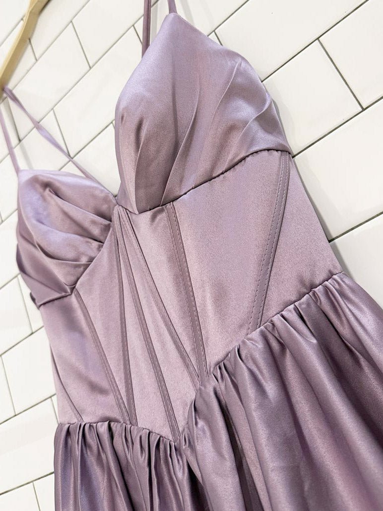 jj's house satin corset basque waist gown - good market thrift store