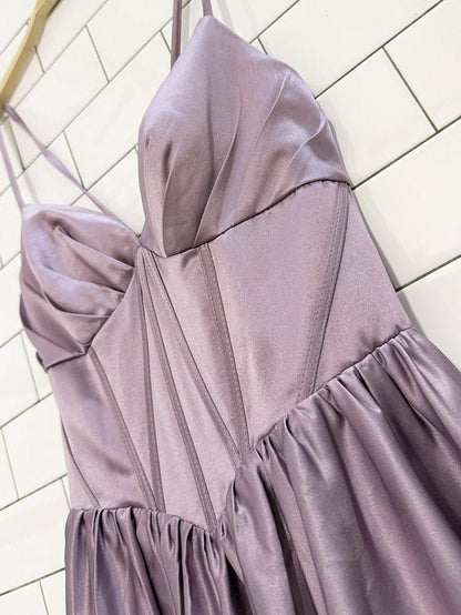 jj's house satin corset basque waist gown - good market thrift store