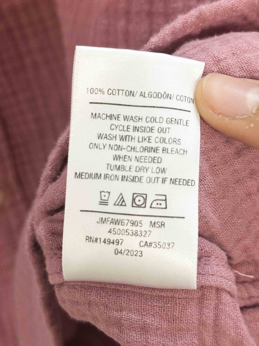 joe's gauze cotton long sleeve shirt - good market thrift store