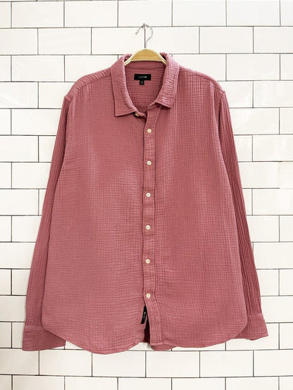 joe's gauze cotton long sleeve shirt - good market thrift store