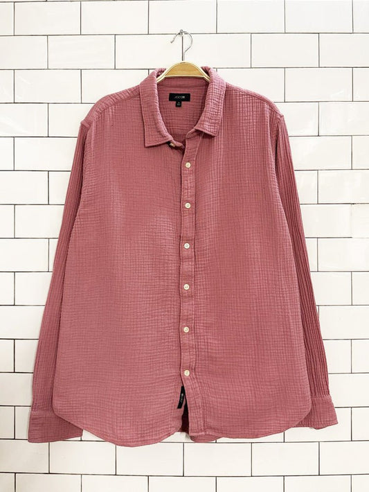 joe's gauze cotton long sleeve shirt - good market thrift store