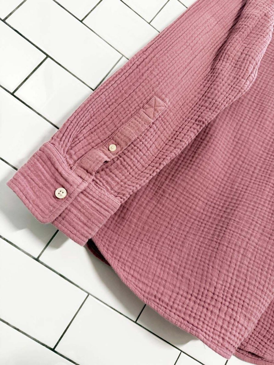 joe's gauze cotton long sleeve shirt - good market thrift store