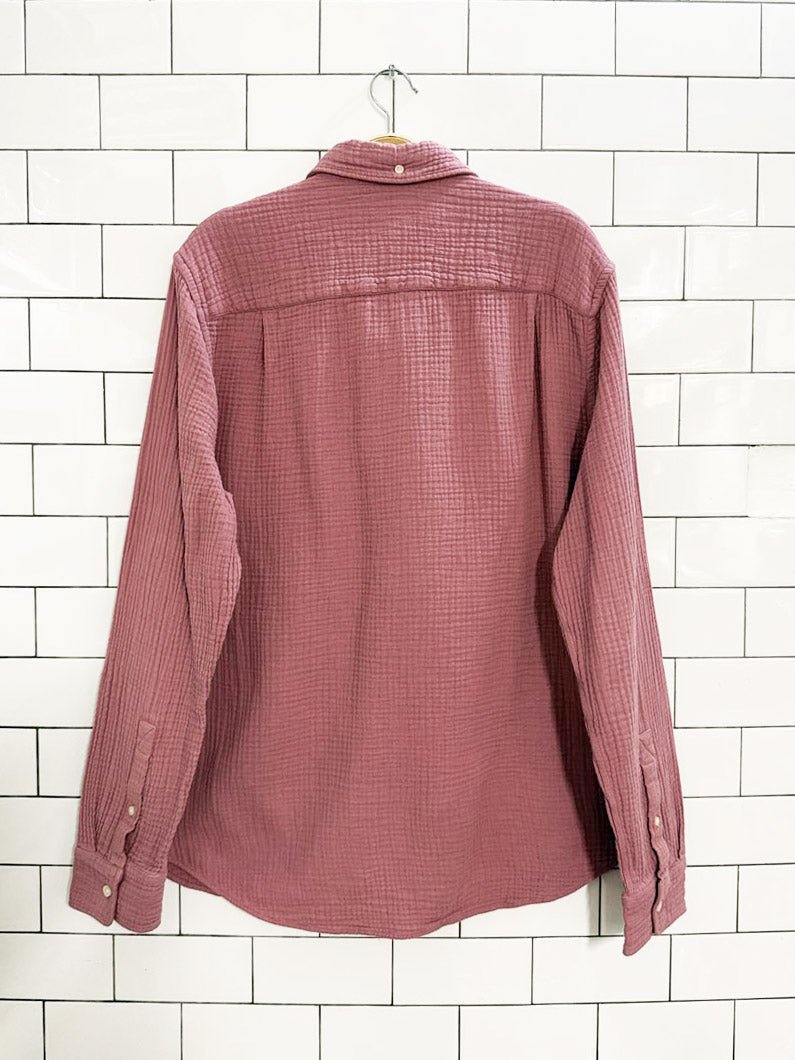 joe's gauze cotton long sleeve shirt - good market thrift store