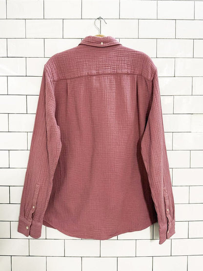 joe's gauze cotton long sleeve shirt - good market thrift store