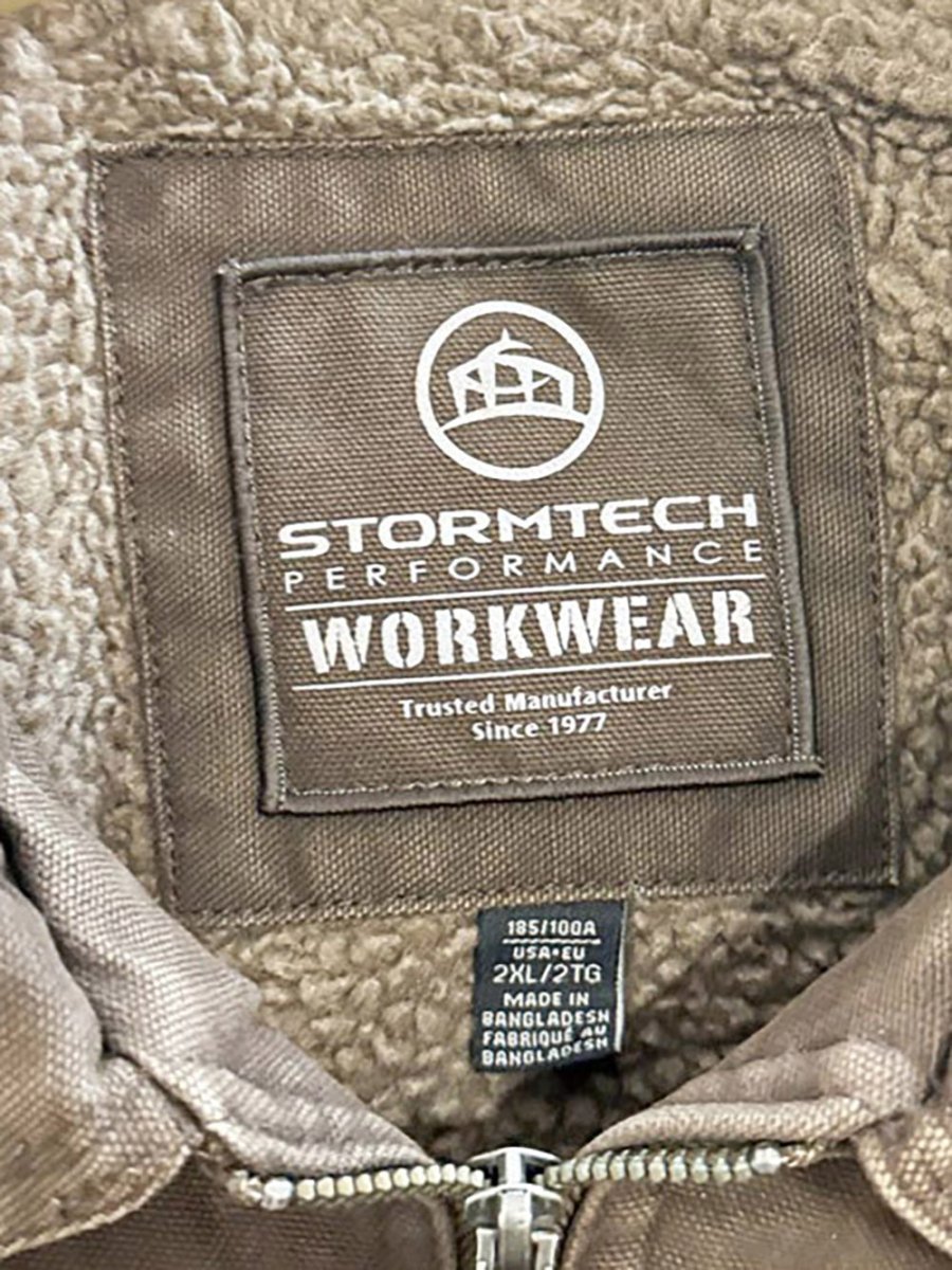 john deere canvas sherpa - lined work jacket - good market thrift store