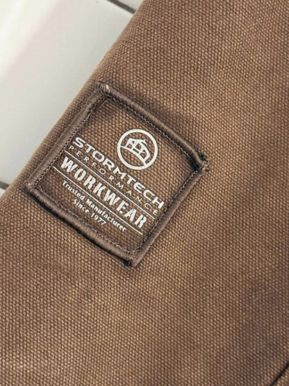 john deere canvas sherpa - lined work jacket - good market thrift store