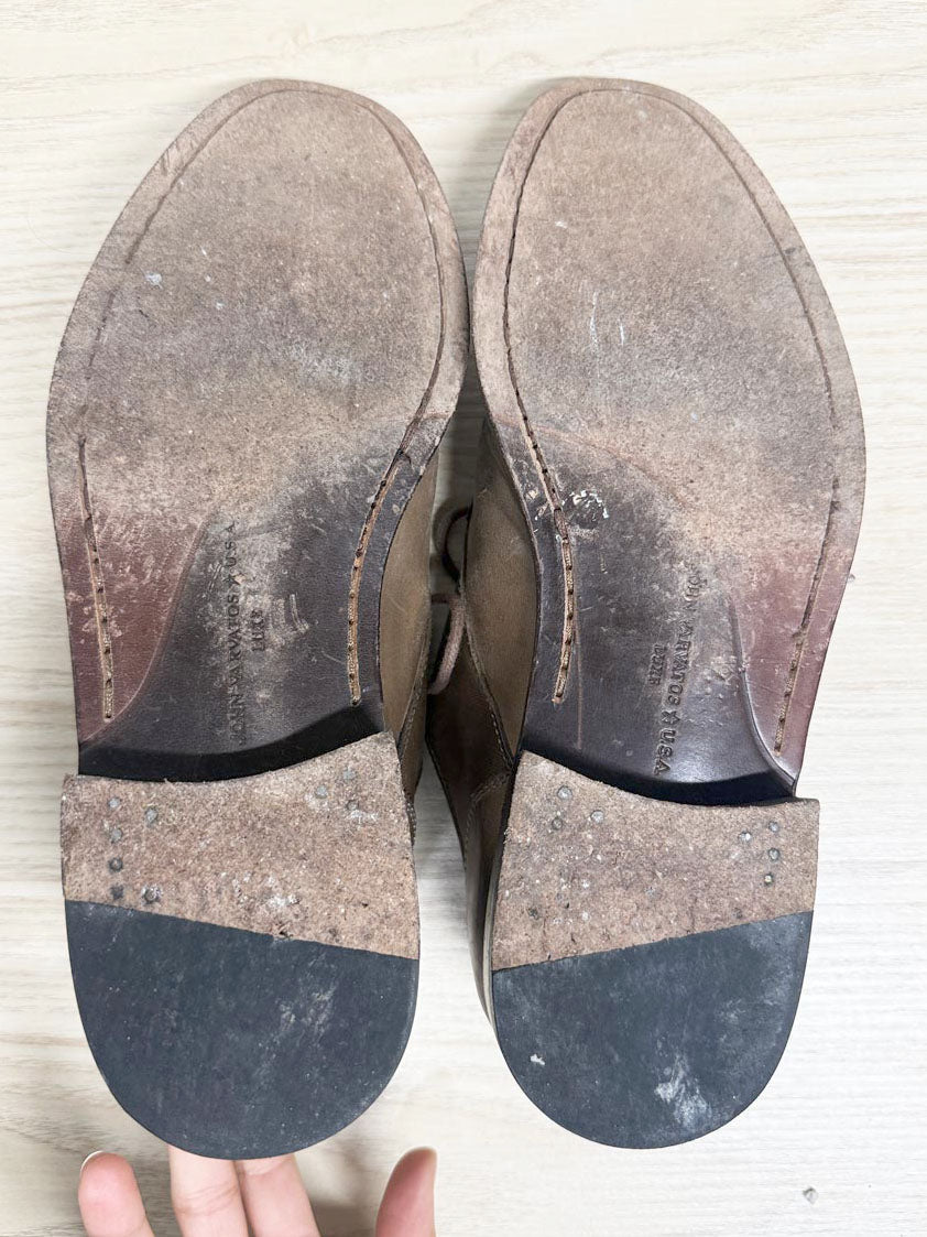 john varvatos luxe leather cap toe oxford dress shoes - good market thrift store