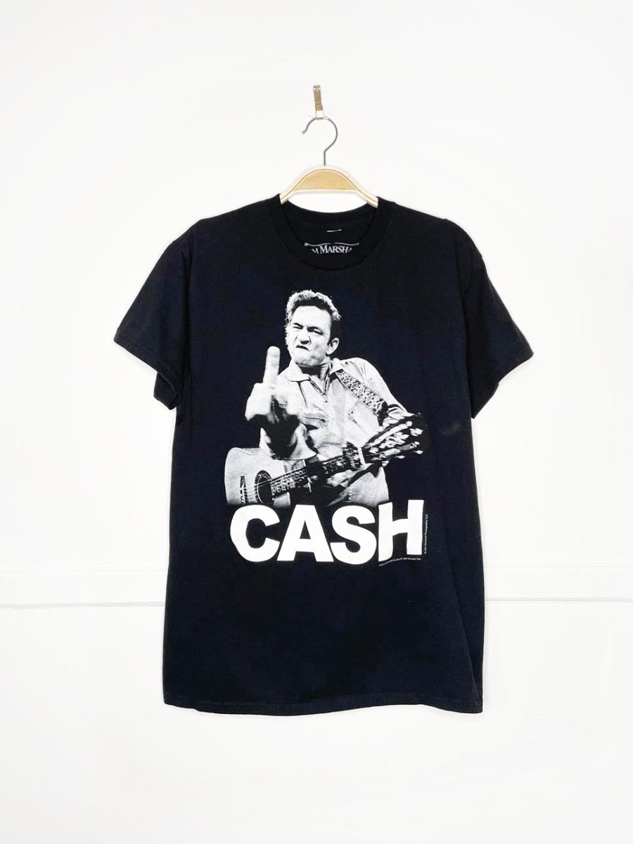 johnny cash finger salute graphic tee | jim marshall - good market thrift store