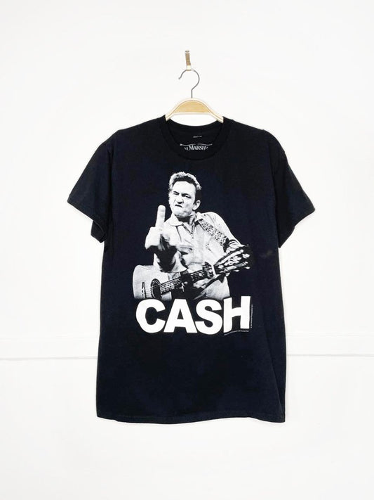 johnny cash finger salute graphic tee | jim marshall - good market thrift store