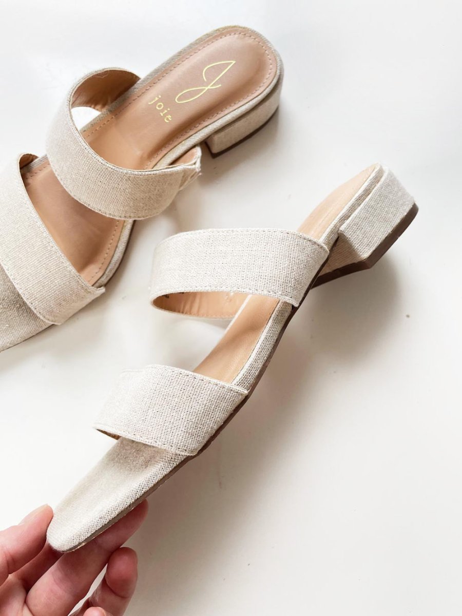 joie nolita two strap low heeled sandal - good market thrift store