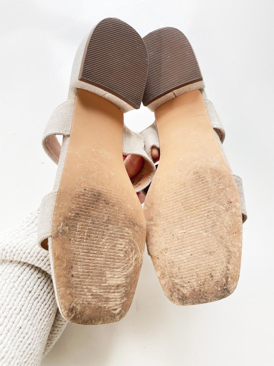 joie nolita two strap low heeled sandal - good market thrift store