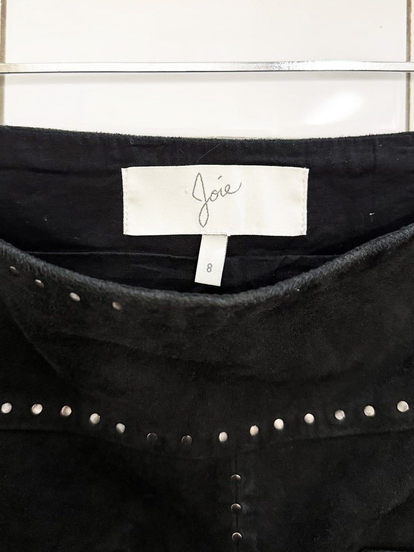 joie soft suede studded mini skirt | leather - good market thrift store