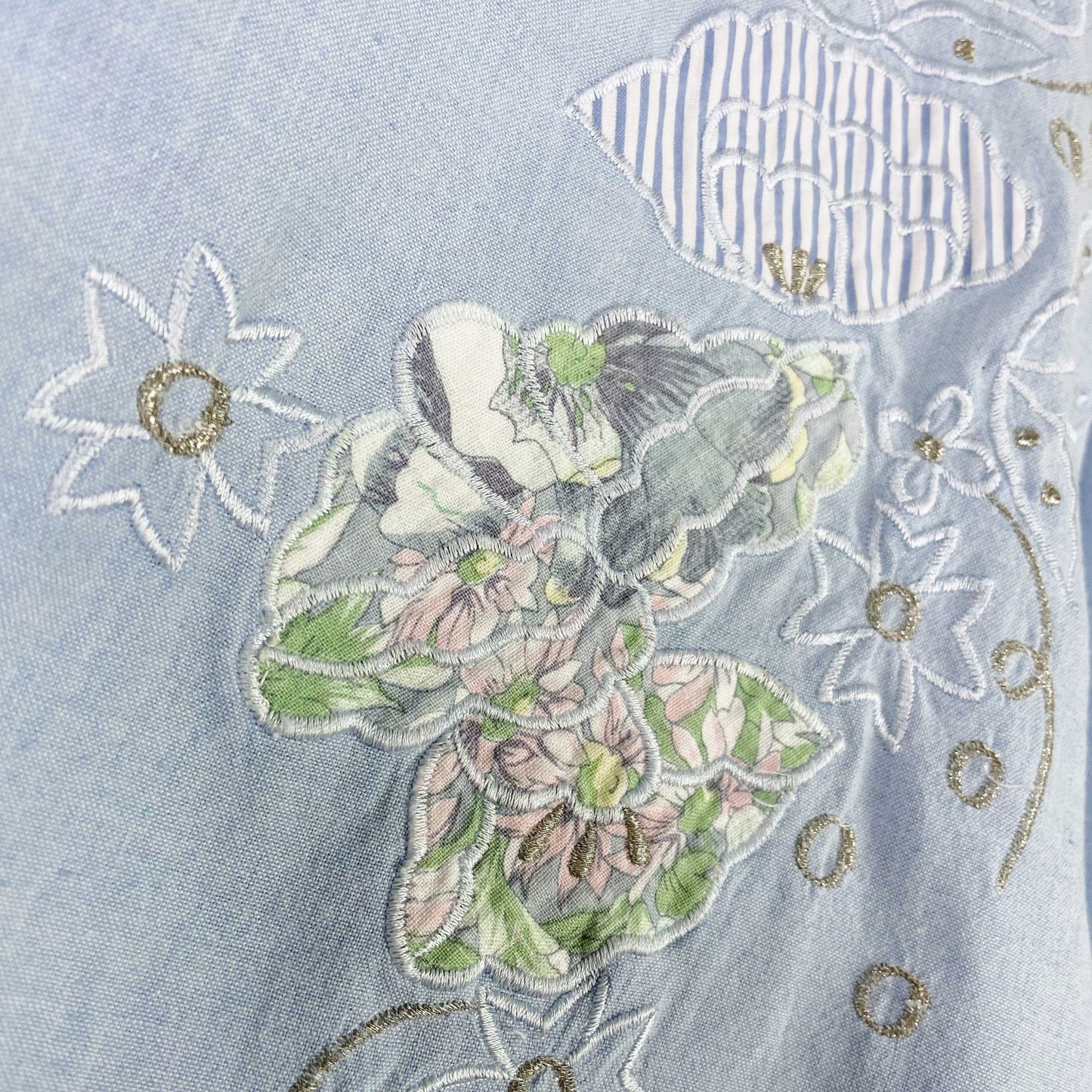 vintage jonathan g country floral patchwork shirt