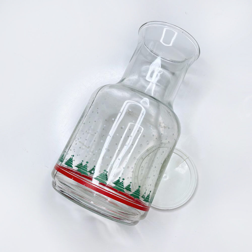 vintage holiday juice pitcher with lid