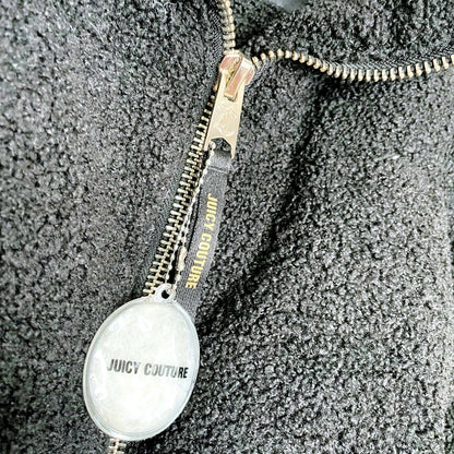 nwt juicy couture teddy short down puffer jacket - size medium