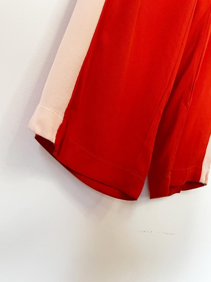 just in case wide leg side stripe flowy pants - good market thrift store