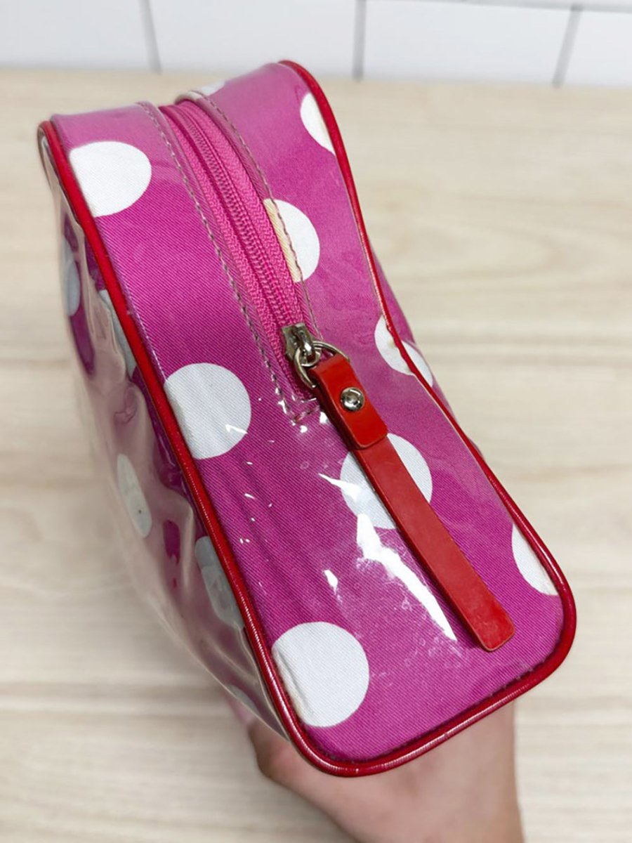 kate spade polka dot toiletry bag | make up bag - good market thrift store