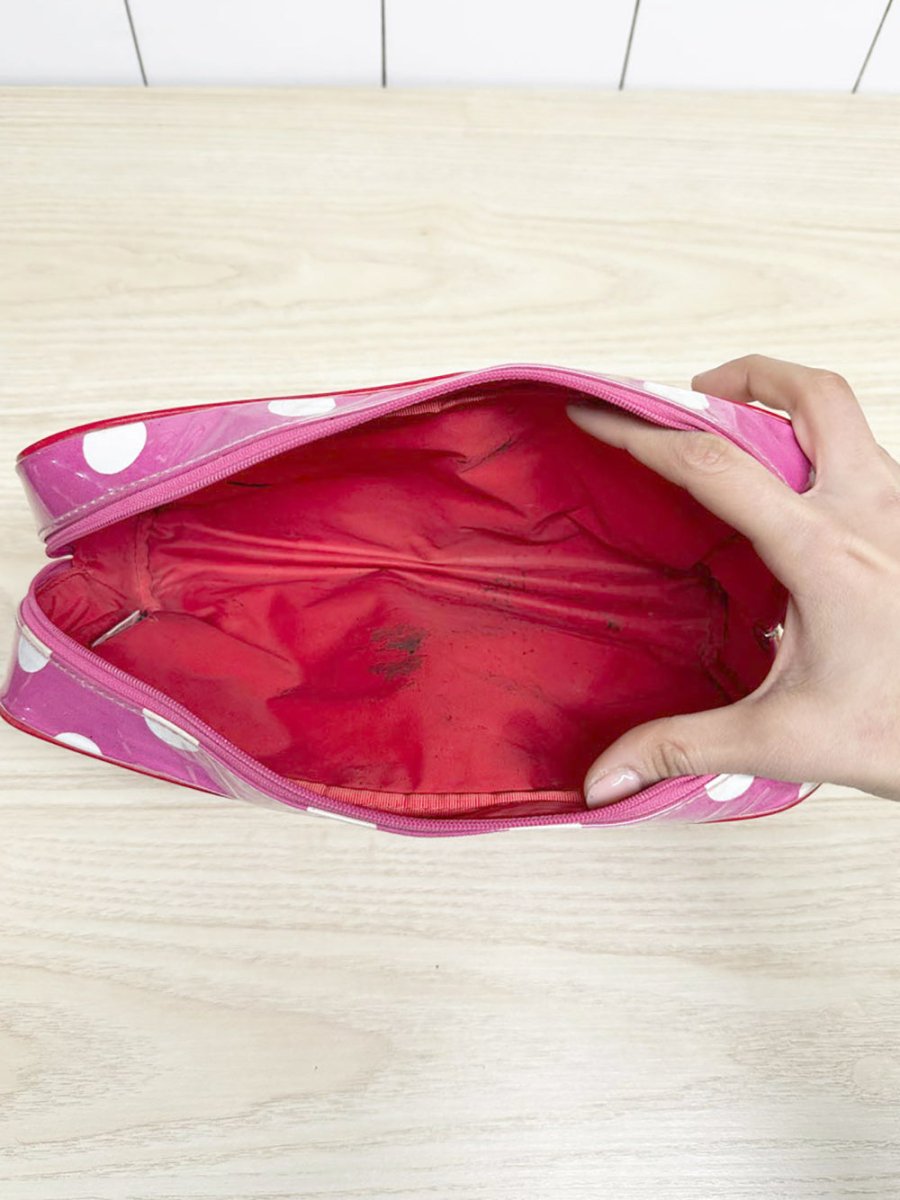 kate spade polka dot toiletry bag | make up bag - good market thrift store