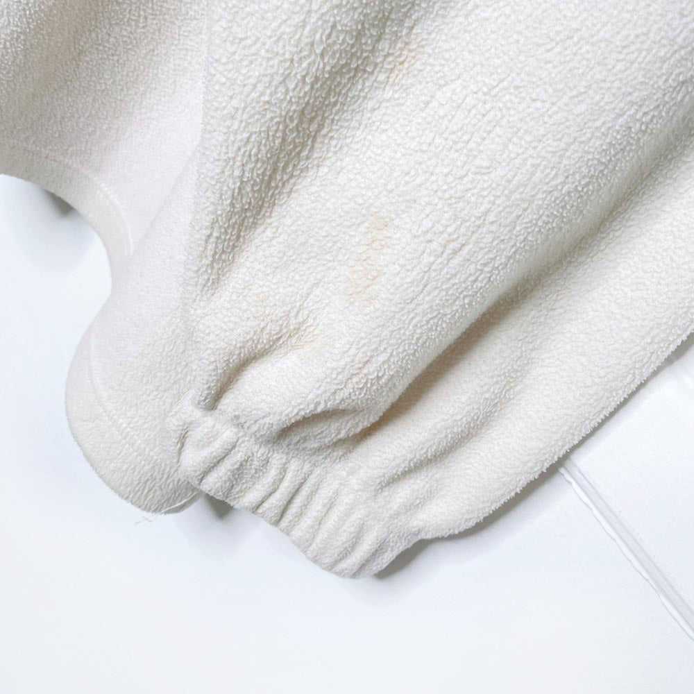 vintage 90s kates nordic knit trim 1/4 fleece sweatshirt