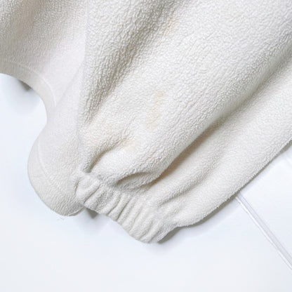 vintage 90s kates nordic knit trim 1/4 fleece sweatshirt