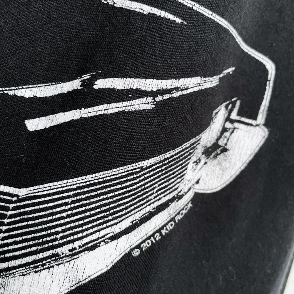 vintage 2012 kid rock convertible off shoulder tee