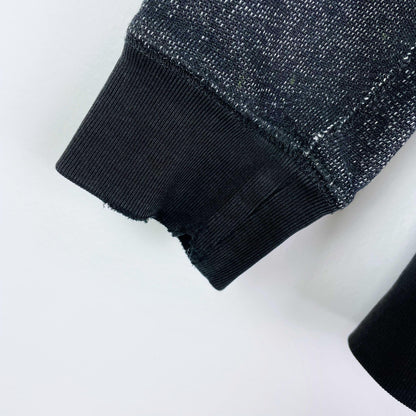 roots kids black pepper full zip hoodie - size medium