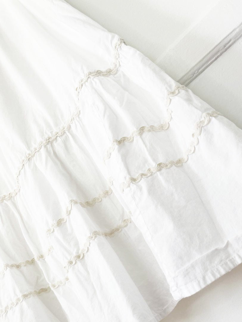 kimchi blue boho tiered midi skirt | urban outfitters - good market thrift store