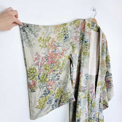 vintage handmade silk traditional short kimono