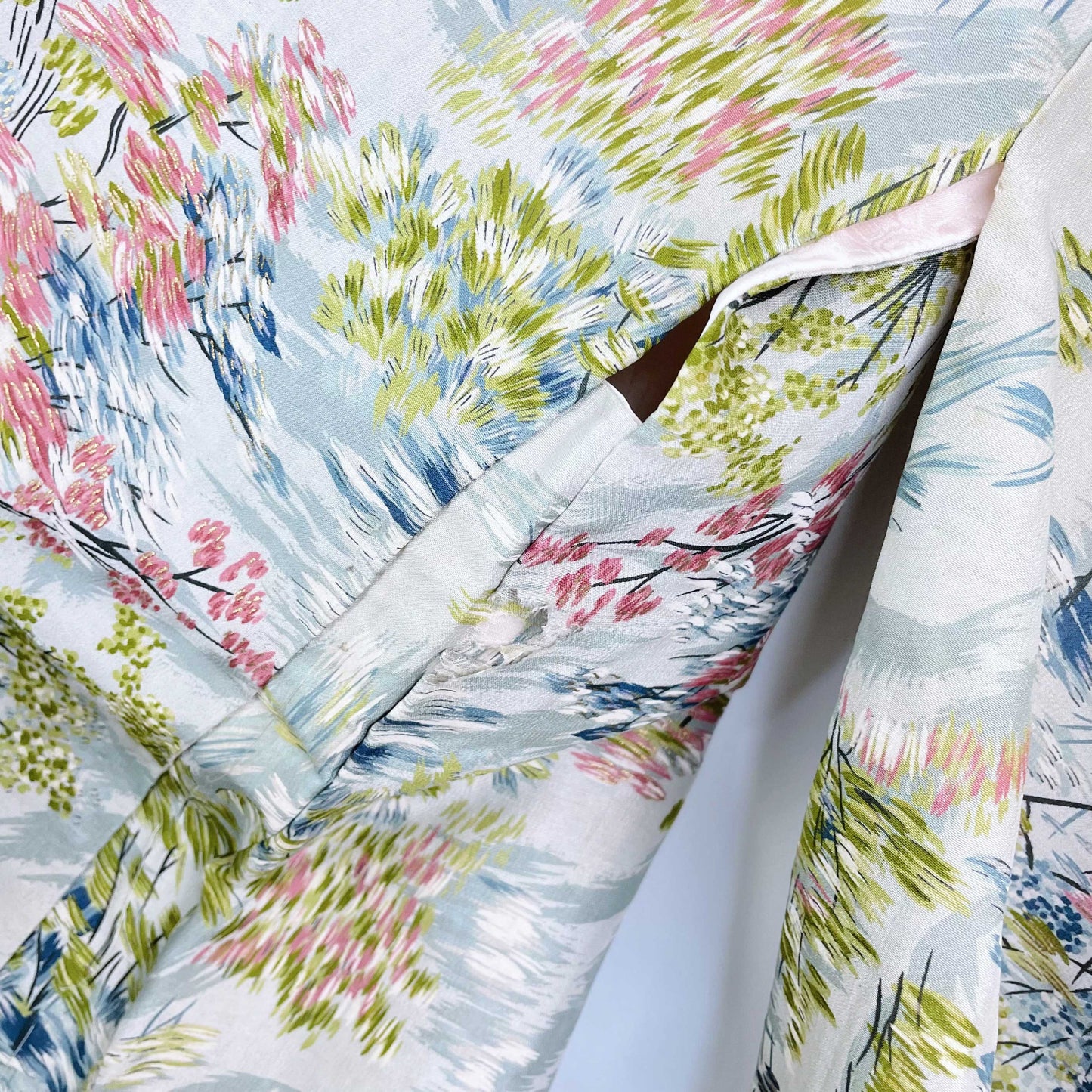 vintage handmade silk traditional short kimono