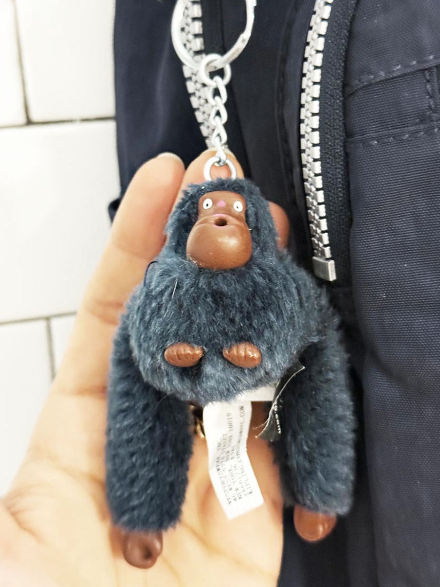 kipling mini backpack with monkey keychain - good market thrift store