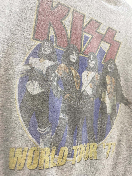 kiss world tour 77 reprint band tee - good market thrift store