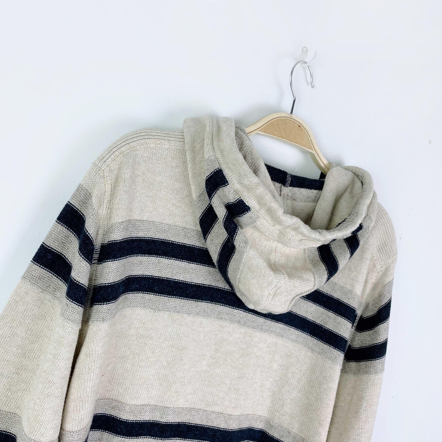 roots 2019 striped knit hoodie - size xl