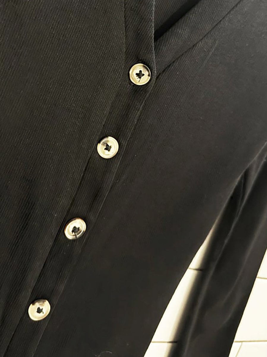 kookaï ribbed full button bodycon midi dress - good market thrift store