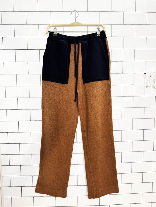 kotn unisex reverse fleece colour block sweatpant - good market thrift store