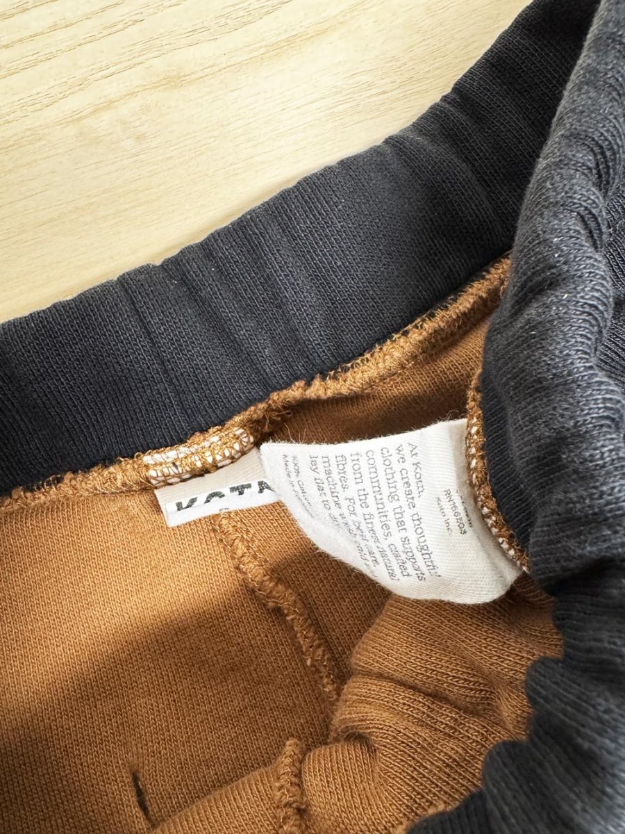 kotn unisex reverse fleece colour block sweatpant - good market thrift store