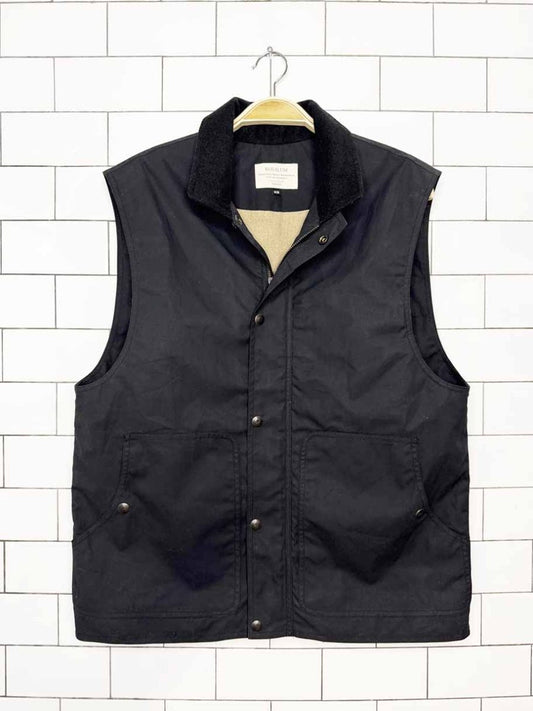 kovalum handmade waxed cotton vest | made in Toronto - good market thrift store