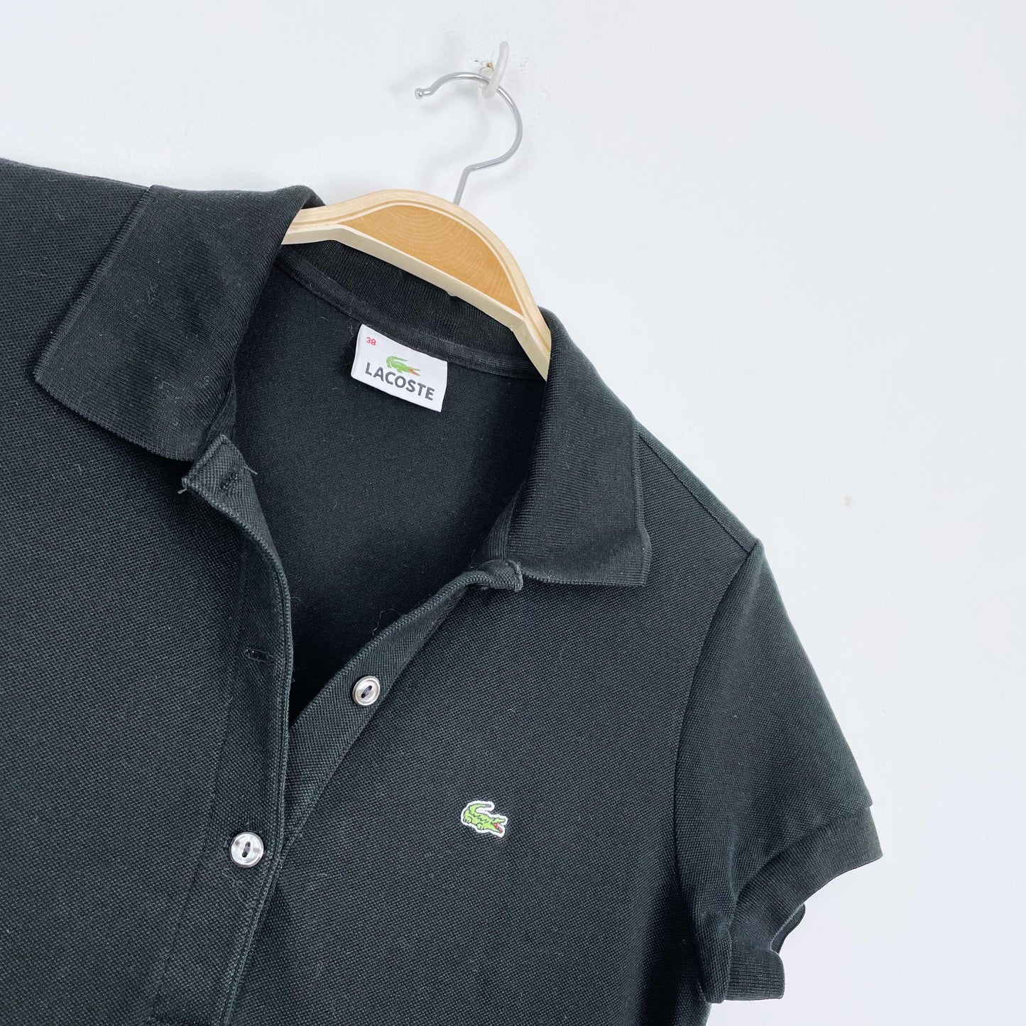 lacoste pique polo mini dress