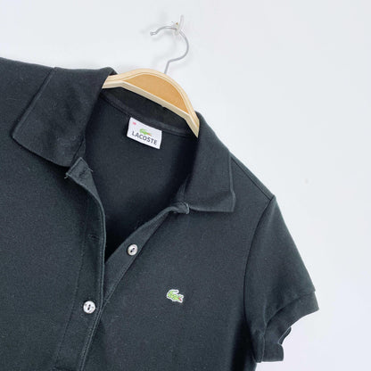 lacoste pique polo mini dress